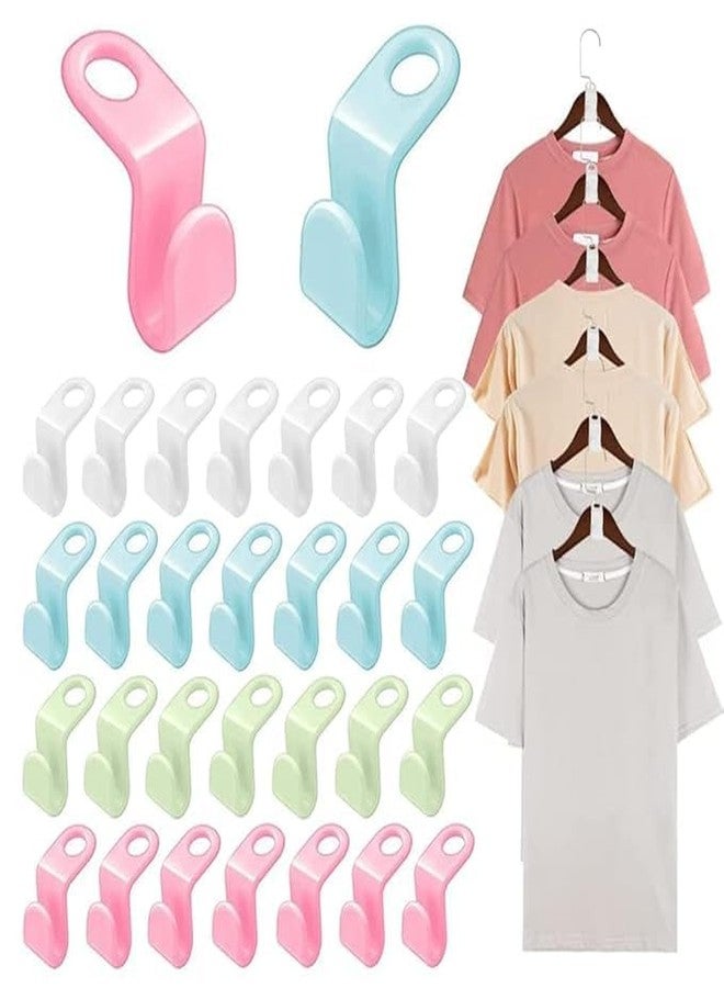 BLACK PANDA 30-Piece Clothes Hanger Connector Hooks - Space-Saving Cascading Wardrobe/Closet Organizer Extenders - Increase Hanging Capacity, Durable & Easy to Use - Image 1